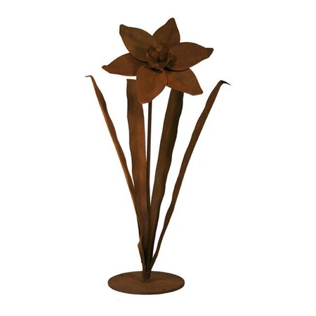 Patina Products Patina Products S672 Small Daffodil Garden Sculpture - Amber S672